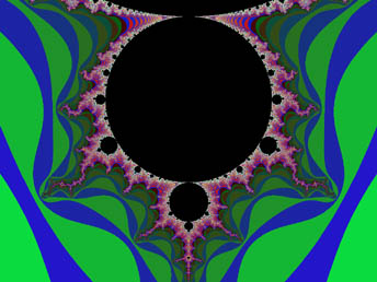 Region of the Mandelbrot Set below the funnel point - click for larger view